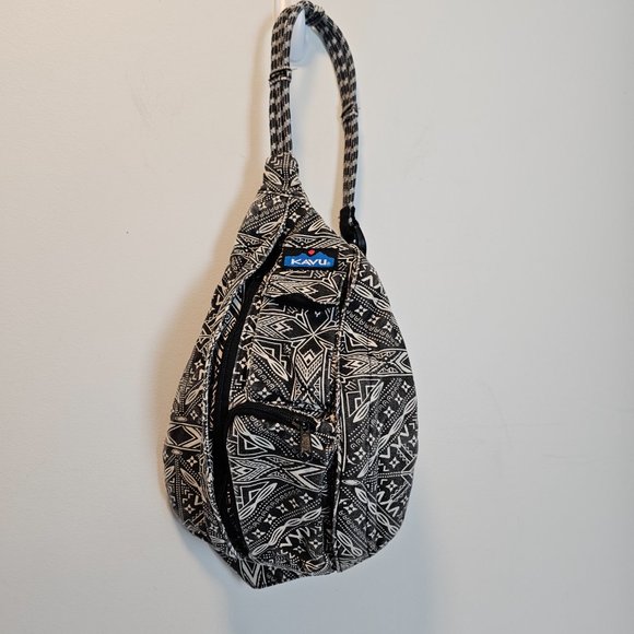 Kavu Bags Kavu Rope Bag Black And White Lucky Bandana Poshmark